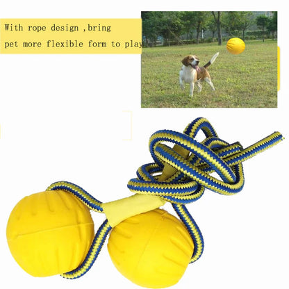 Interactive Dog Toys Rope Ball Toy For Play Chewing Dog Training Toys Portable EVA Ball Pet Supplies For Small Large Dog